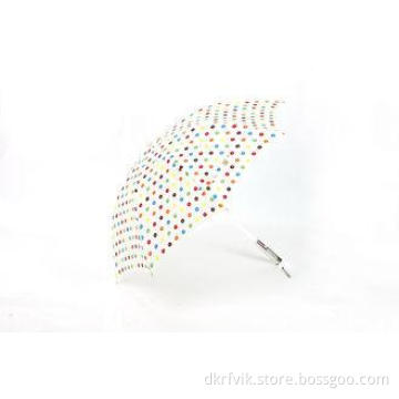 Windproof LED Lighted Umbrella Manual Open , Straight Rain